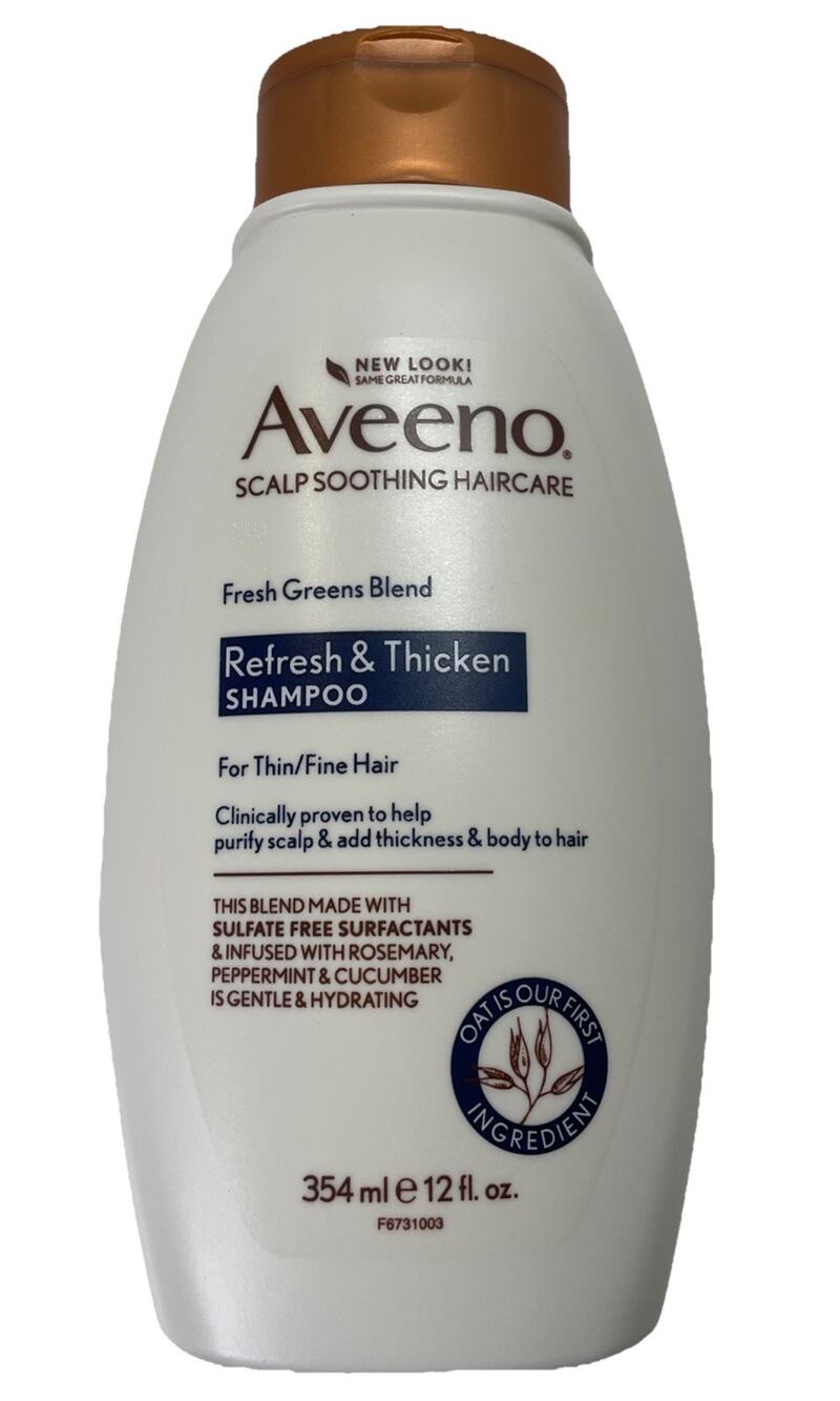 Aveeno Scalp Soothing Fresh Greens Blend Shampoo, Rosemary & Peppermint 12 Fl Oz